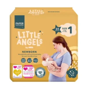 LITTLE ANGELS by ASDA Little Angels by Newborn size 1 2-5kg 24 Nappies
