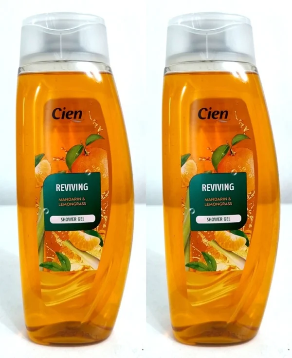 Cien Reviving Shower Gel Body Wash Mandarin & Lemongrass 500ml