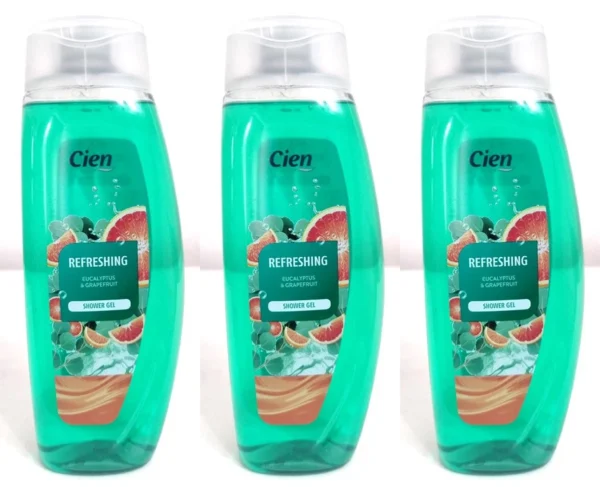 Cien Refreshing Shower Gel Body Wash Eucalyptus & Grapefruit 500ml