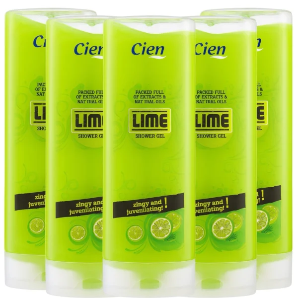 Cien Lime Shower Gel 500ml - Zingy & Rejuvenating Body Wash